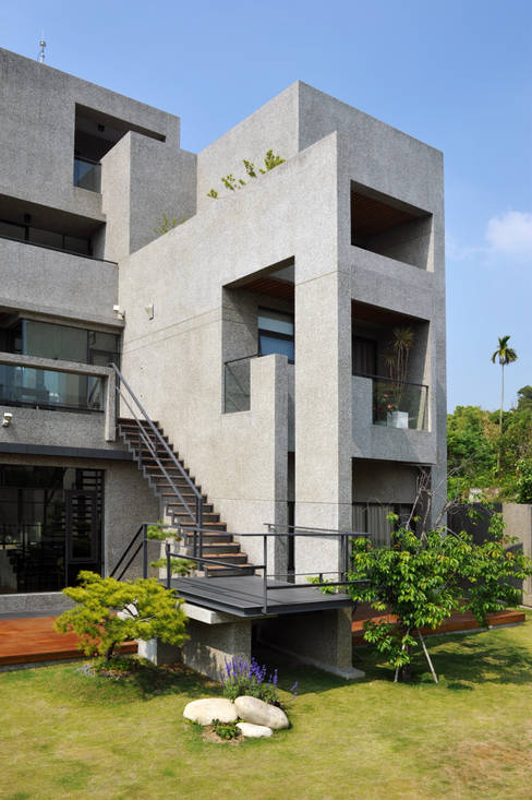 丰原别墅建筑设计,清水混凝土的现代住宅
