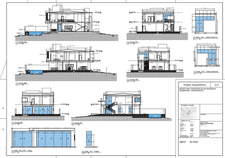 PROJETO ARQUITETÔNICO UNIFAMILIAR por Renata Monteiro Arquitetura e