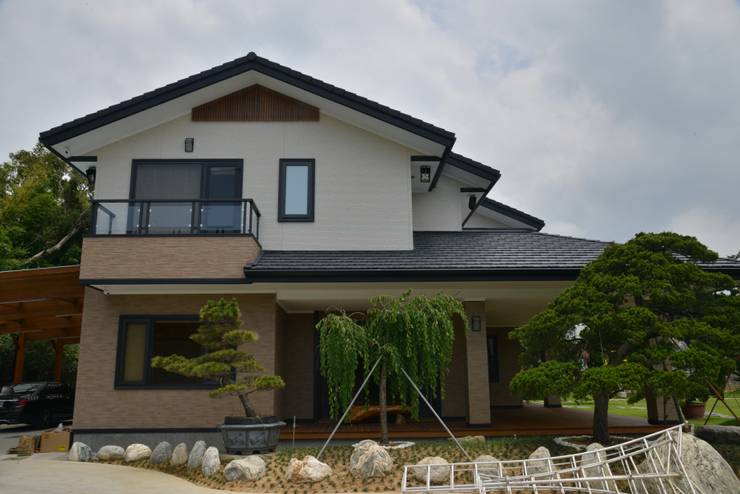 新竹自建独栋别墅:日式钢骨结构的霸气住宅