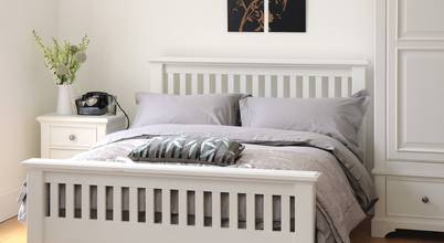 Ascot White 4ft6 Double Bed The Cotswold Company Spavaća soba