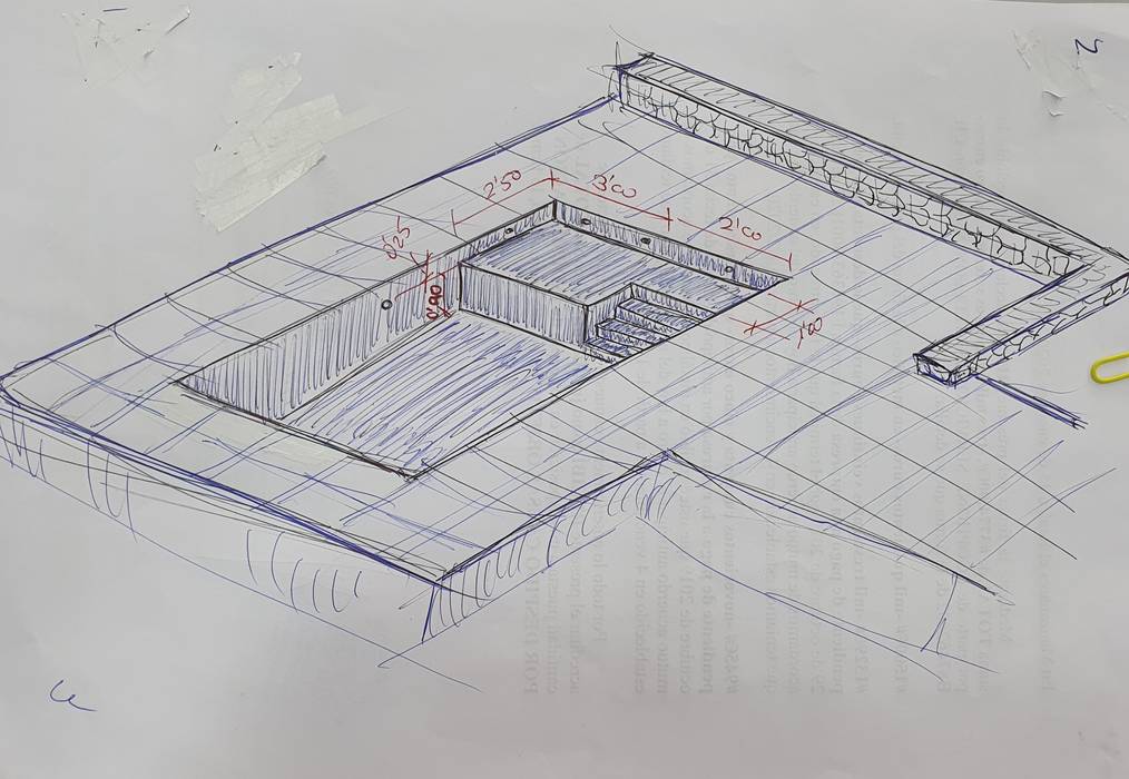 Boceto de nuestra propuesta MULTISERVICIOS EGO INGENIEROS SL Piletas modernas: Ideas, imágenes y decoración