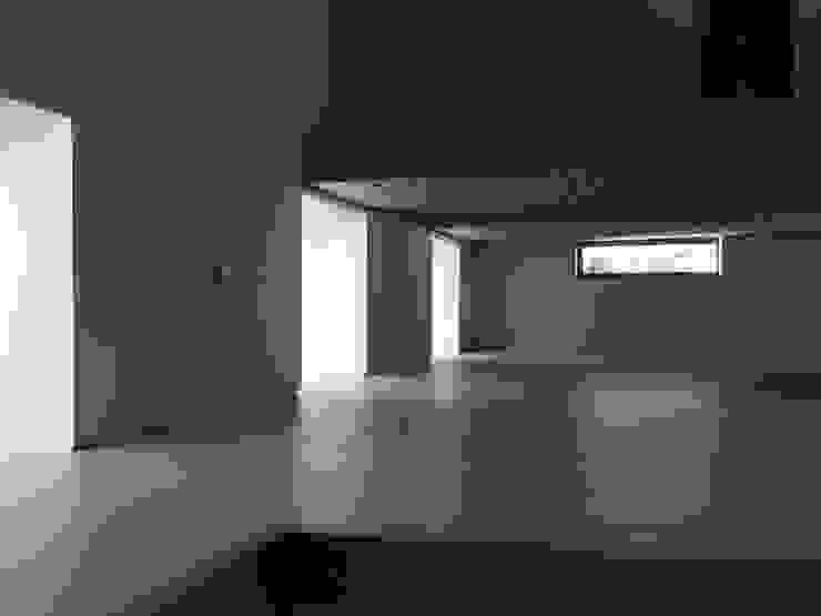 skylights over main stairs Human Voice Architects 現代風玄關、走廊與階梯