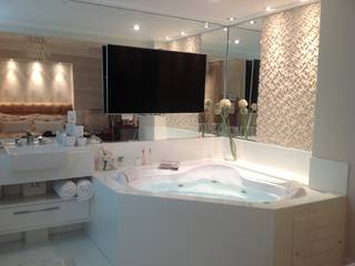 Apto Mooca, Marcia Arcaro Design Ltda ME Marcia Arcaro Design Ltda ME Modern bathroom