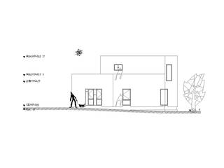 계곡리주택, 이륙 & 내집설계실: 이륙 & 내집설계실의 현대 ,모던