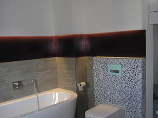 Umbau einer Schlafetage mit Badezimmer Ankleide Gästezimmer, heyden-design heyden-design حمام