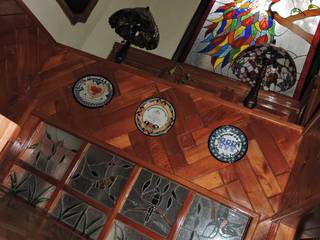 Acabados Interiores en Madera, La Casa del Diseño La Casa del Diseño Cầu thang Gỗ Wood effect