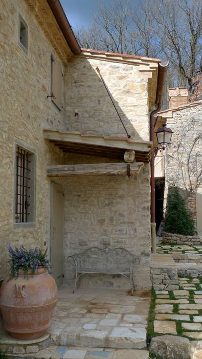 Un colonica in Chianti - La Toscana, Studio Architetto Pontello Studio Architetto Pontello Casas unifamilares Pedra