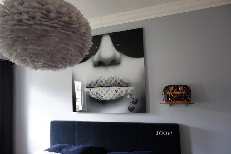 Exklusives Interior Design für eine Stadtwohnung: Schlafzimmer von Stilschmiede - Berlin - Interior Design
