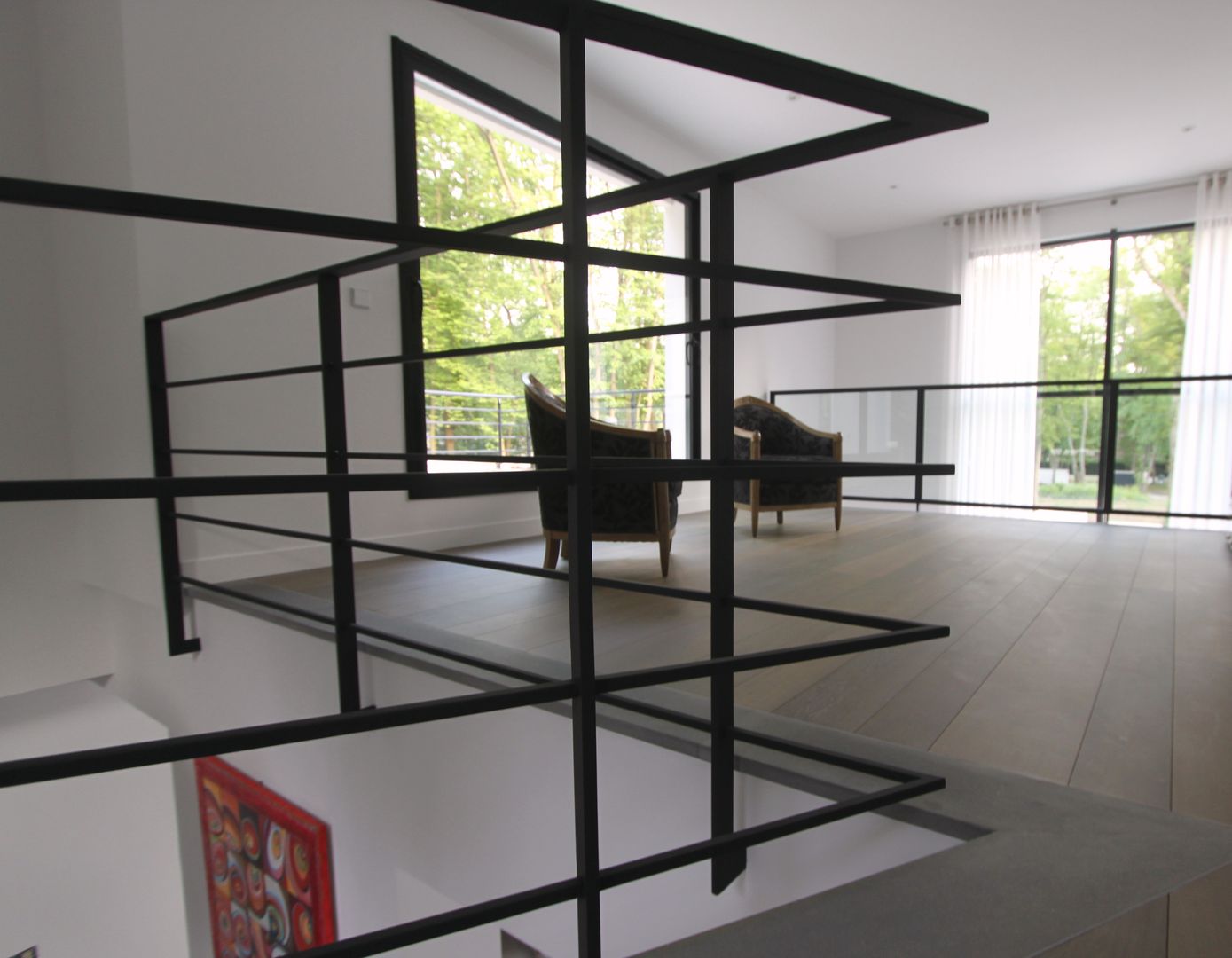 Rampe d'escalier fer forgé noir et parquet chêne massif | homify