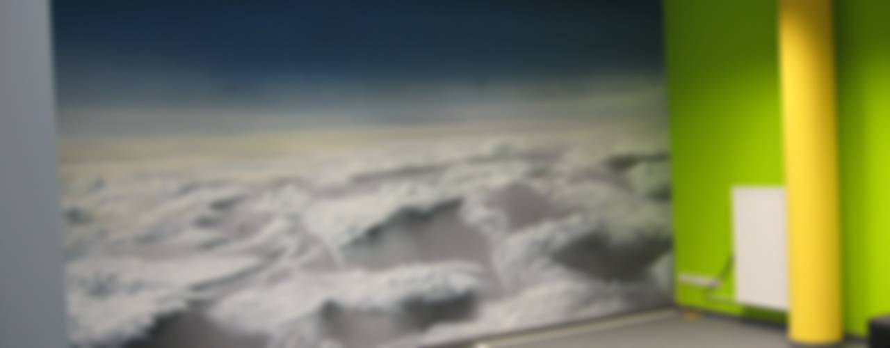 Konferenzraum " Über den Wolken ", Wandmalerei & Oberflächenveredelungen Wandmalerei & Oberflächenveredelungen Gewerbeflächen