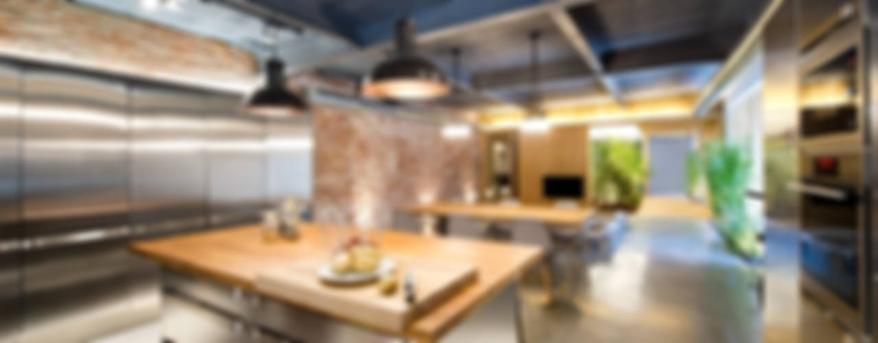 Bajo comercial convertido en loft (Terrassa), Egue y Seta Egue y Seta Rustic style dining room