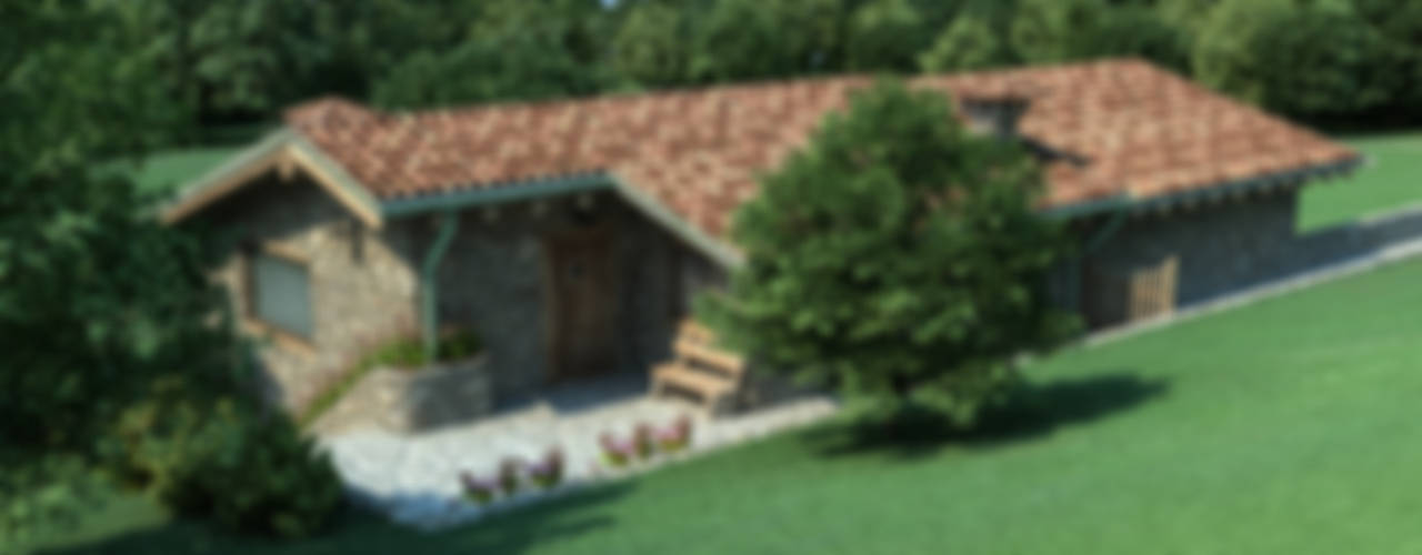 Cascina di Montagna, studiosagitair studiosagitair Casas de estilo rústico