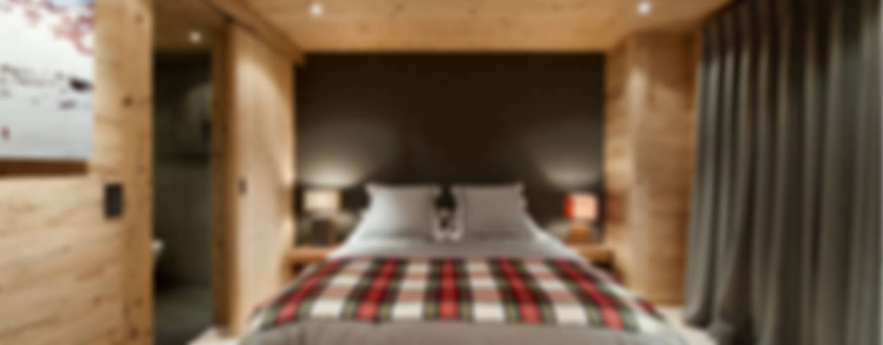 Chalet Gstaad, Ardesia Design Ardesia Design Camera da letto in stile rustico