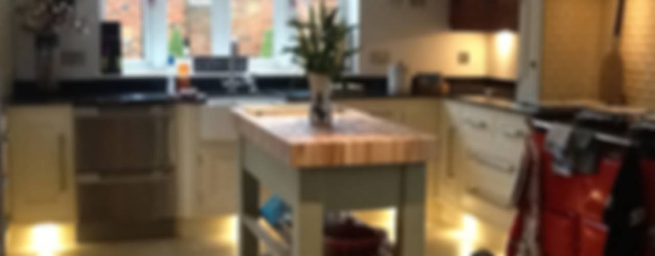 Butchers block island - end grain beech, Country Interiors Country Interiors Country style house