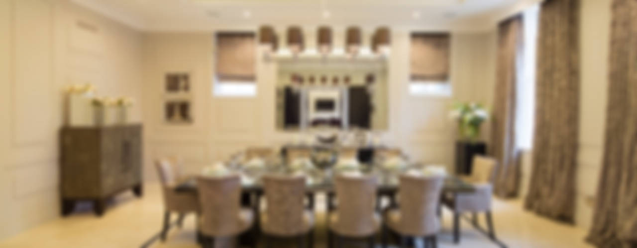 Fairways at the Bishops Avenue, Celia Sawyer Luxury Interiors Celia Sawyer Luxury Interiors Modern dining room