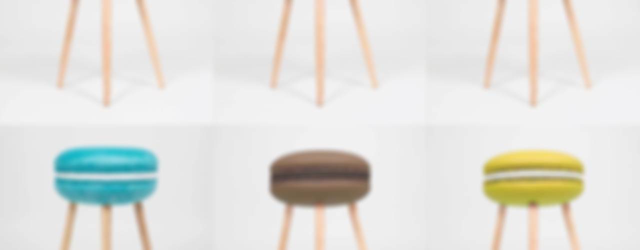 Makastool: Set di sgabelli, LI-VING design ideas LI-VING design ideas Powierzchnie handlowe