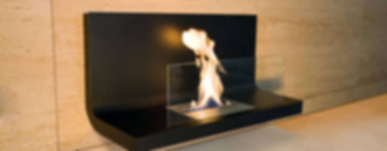 Bio-Ethanol Kamin – Home Flame Collection, Radius Design Radius Design Sala de estarLareiras e acessórios