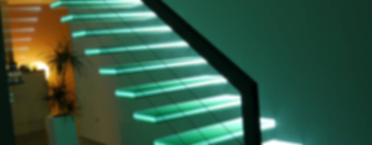 Escaleras con luz led  Interior staircase, Stairs design, Home interior  design