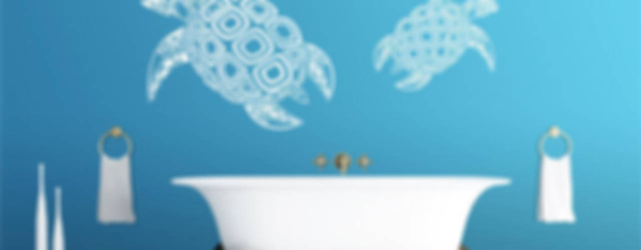 Wanddeko für das Badezimmer, K&L Wall Art K&L Wall Art Bagno eclettico