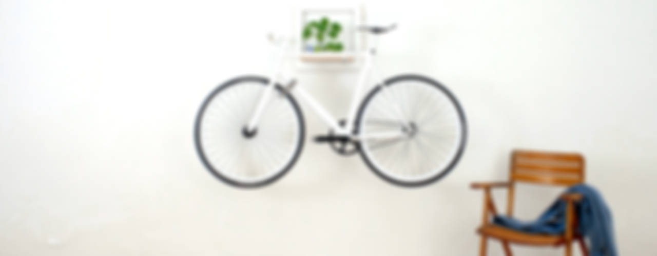 SLÎT – weiß, MIKILI – Bicycle Furniture MIKILI – Bicycle Furniture Minimalistische Wohnzimmer