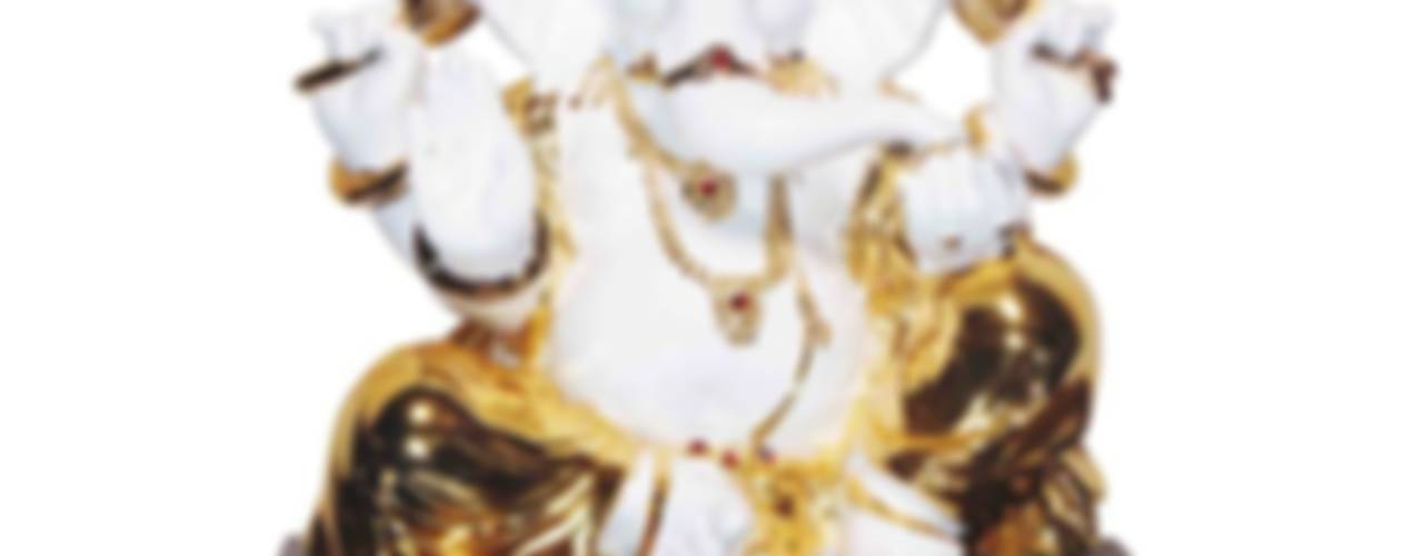 Jeweled Ganesha Statue/ Indian Hindu God Occasion Gifts / No Fear Gesture/ Polystone Sculpture/ Religious Idols Online/ Home Decor Figurine, M4design M4design Otros espacios