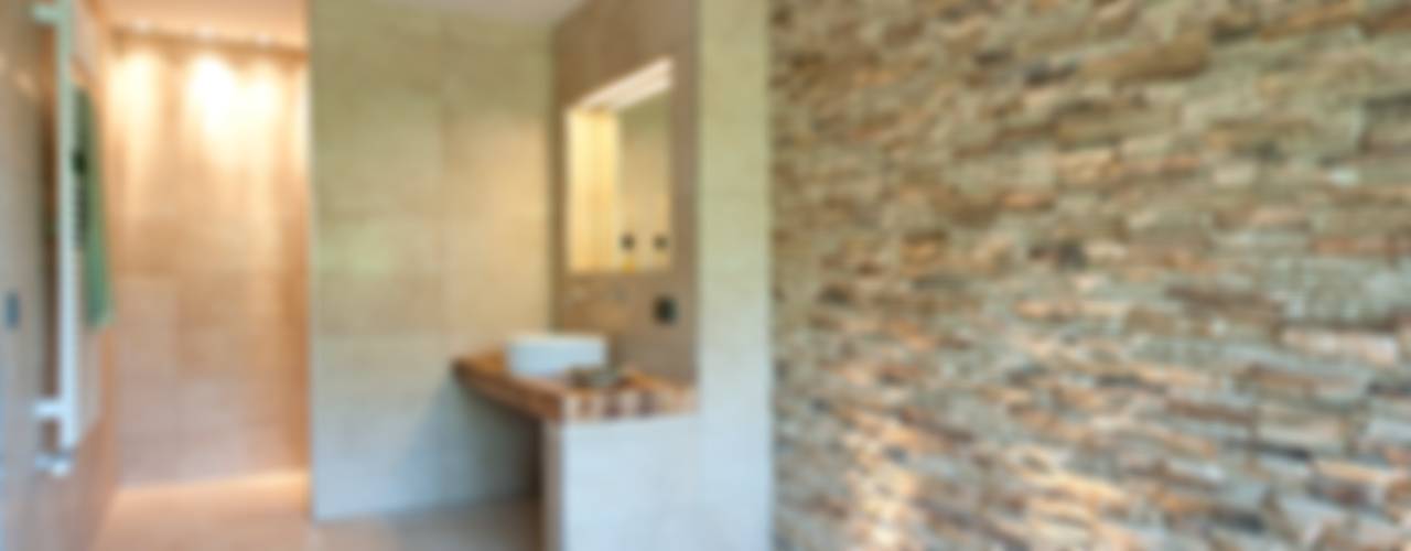 Der Traum vom eigenen Wochenend-Domizil Entspannung pur auf verschiedenen Ebenen, Bau-Fritz GmbH & Co. KG Bau-Fritz GmbH & Co. KG Modern style bathrooms