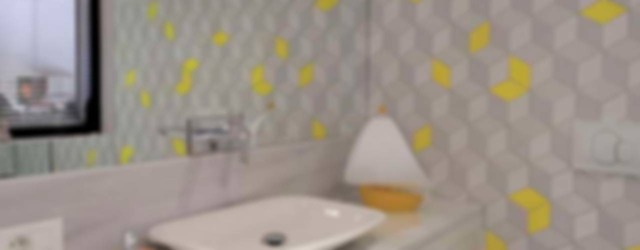 House E - E Evi, HANDE KOKSAL INTERIORS HANDE KOKSAL INTERIORS 現代浴室設計點子、靈感&圖片