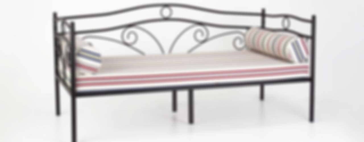 Demir Daybed, K105 Mobilya Pazarlama Danışmanlık San.İç ve Dış Tic.LTD.ŞTİ. K105 Mobilya Pazarlama Danışmanlık San.İç ve Dış Tic.LTD.ŞTİ. Nowoczesny ogród