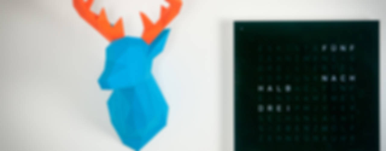 Papertrophy - Papercraft Elk Wallart, Papertrophy Papertrophy غرف اخرى