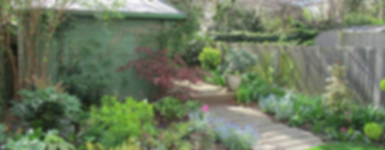 Garden with Oval Lawns, Fenton Roberts Garden Design Fenton Roberts Garden Design Rustik Bahçe