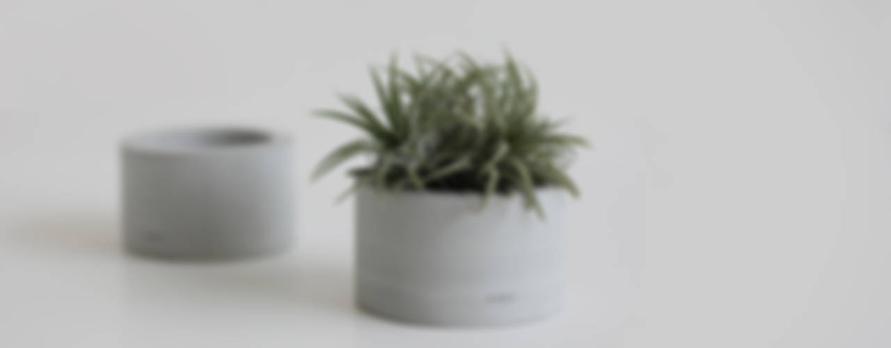 SMIN Rest collection - Concrete planter, coaster, candle holder , SMIN SMIN Jardines de estilo moderno