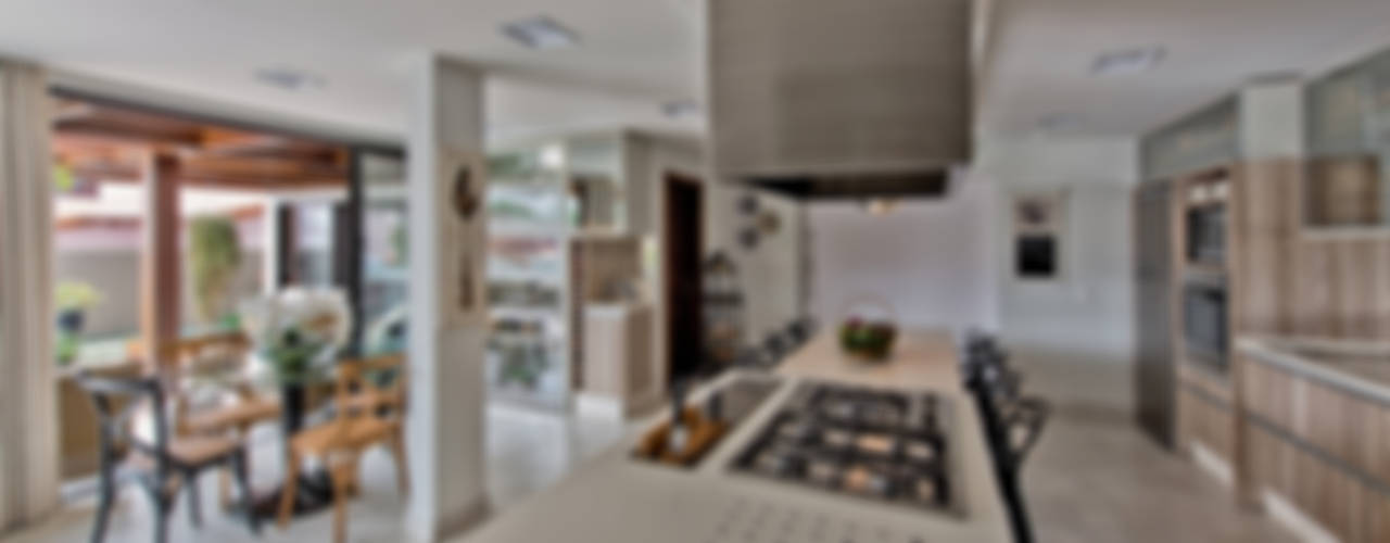 Uma casa para receber a família, Espaço do Traço arquitetura Espaço do Traço arquitetura Cocinas modernas: Ideas, imágenes y decoración