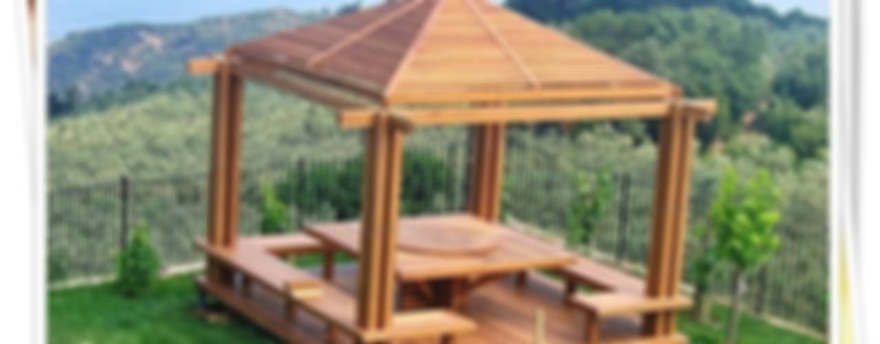 Clic para ampliar  Pergolas de madera, Glorieta de madera, Techo de patio