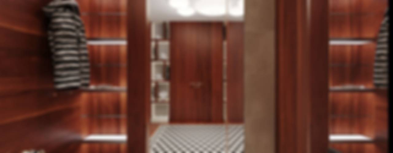 Парчовые карпы цвета физалис в пруду, FEDOROVICH Interior FEDOROVICH Interior Colonial style corridor, hallway& stairs