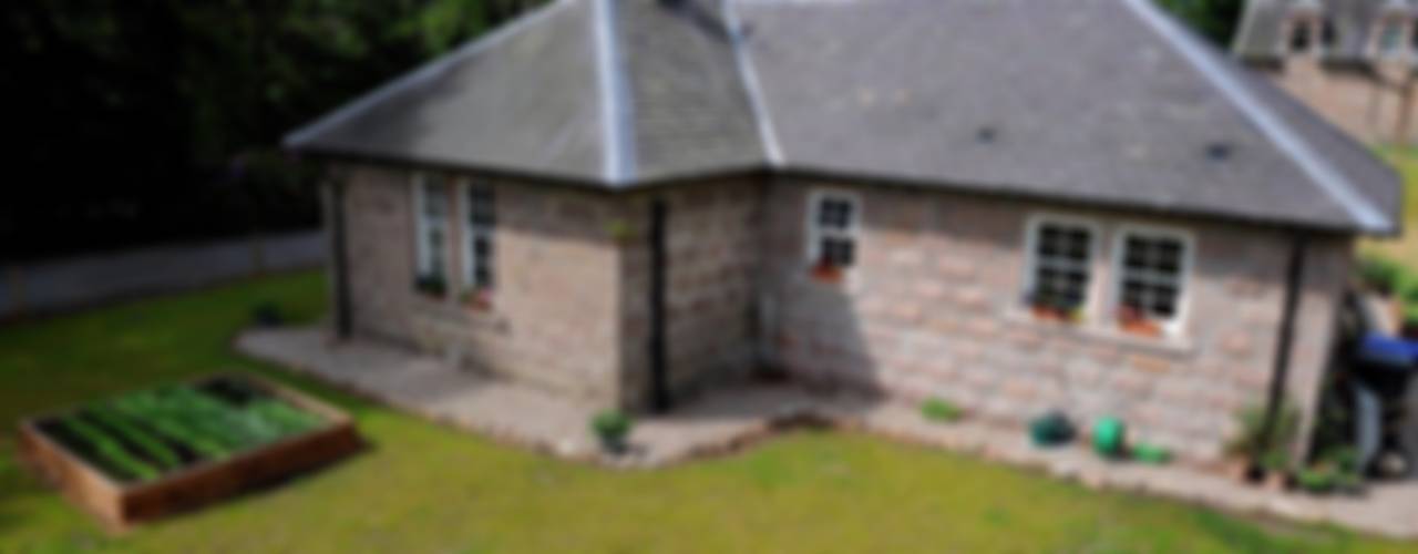 Laundry Cottage, Glen Dye, Banchory, Aberdeenshire, Roundhouse Architecture Ltd Roundhouse Architecture Ltd สวน