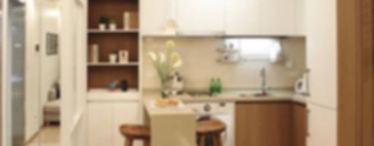 현대 Sun&VILL Unit 'C-TYPE', DESIGNBLOB DESIGNBLOB ห้องครัว