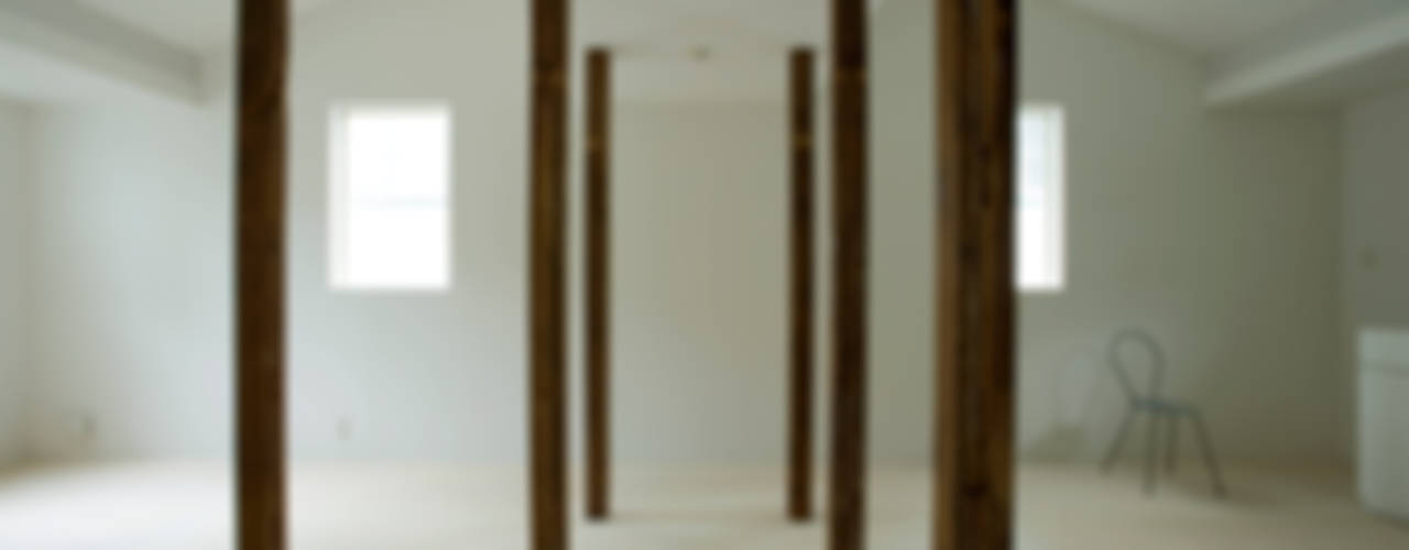 wooden forest apartement, 池田雪絵大野俊治 一級建築士事務所 池田雪絵大野俊治 一級建築士事務所 Eclectic style living room