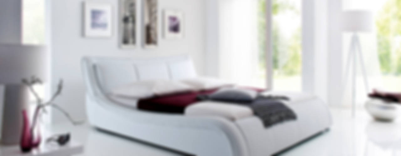 Przytulna sypialnia - łóżka tapicerowane , mebel4u mebel4u Dormitorios de estilo minimalista