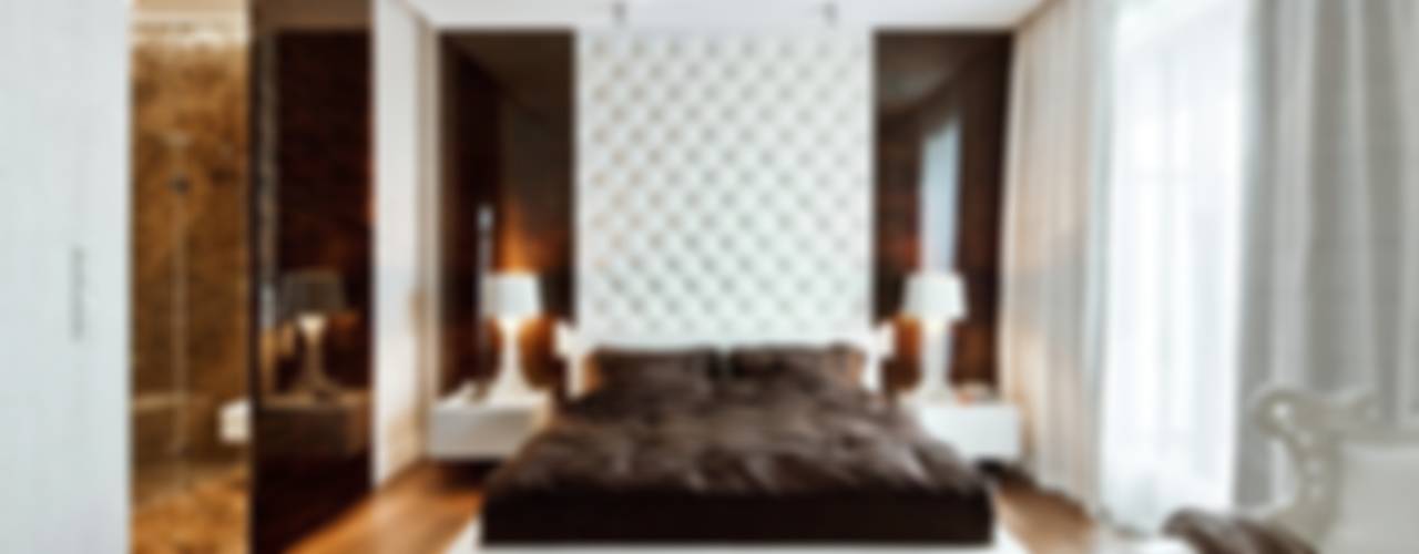 Apartament Grzybowska, Ndesign Ndesign Eklektik Yatak Odası