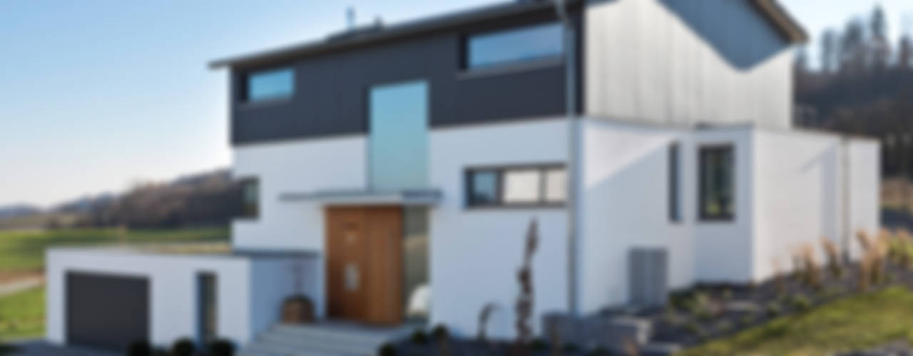 Großzügig und lichtdurchflutet: modernes Einfamilienhaus, m67 architekten m67 architekten 現代房屋設計點子、靈感 & 圖片
