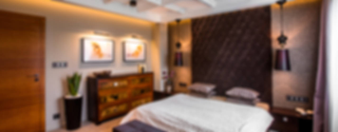 Luksusowe wnętrza z drewnem w roli głónej, Viva Design - projektowanie wnętrz Viva Design - projektowanie wnętrz オリジナルスタイルの 寝室