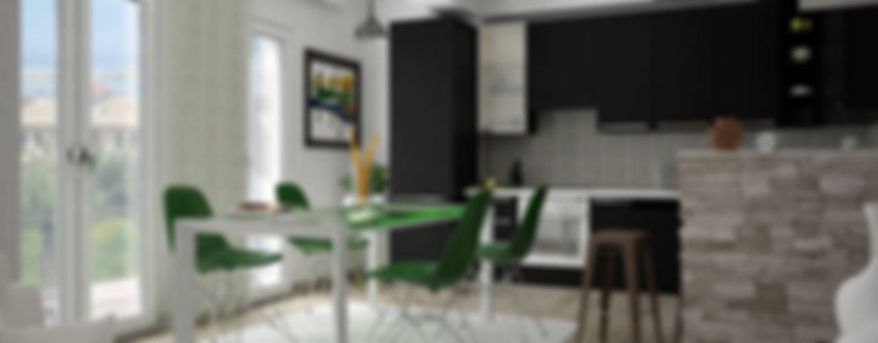 Design & Render livingroom – arredamento S.Agata Militello (ME) , Santoro Design Render Santoro Design Render Modern kitchen