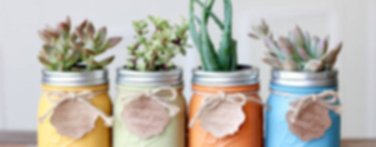 Mason Jars: de meest populaire glazen potten uit Amerika om o.a. uit te drinken en te eten!, Mason Jar Kitchen Mason Jar Kitchen Jardín interior