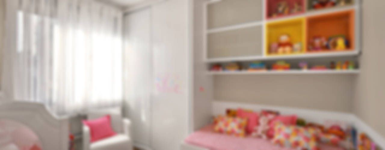 dormitório infantil, quartinho de bebê, ABHP ARQUITETURA ABHP ARQUITETURA Детская комната в стиле модерн