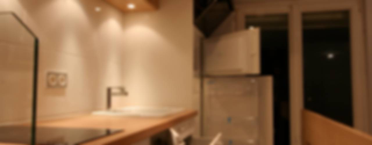 Studio malin de 16m2, atelier instant t atelier instant t Modern kitchen