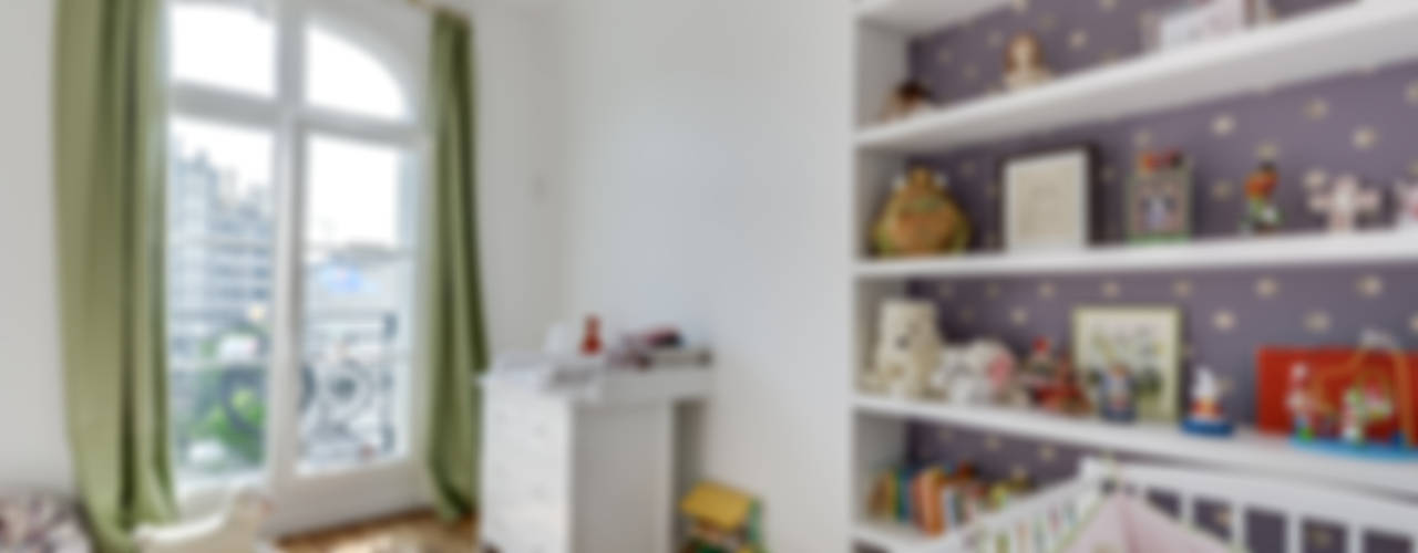 Un appartement haussmanien revisité - Paris 16e, ATELIER FB ATELIER FB Habitaciones para niños de estilo moderno