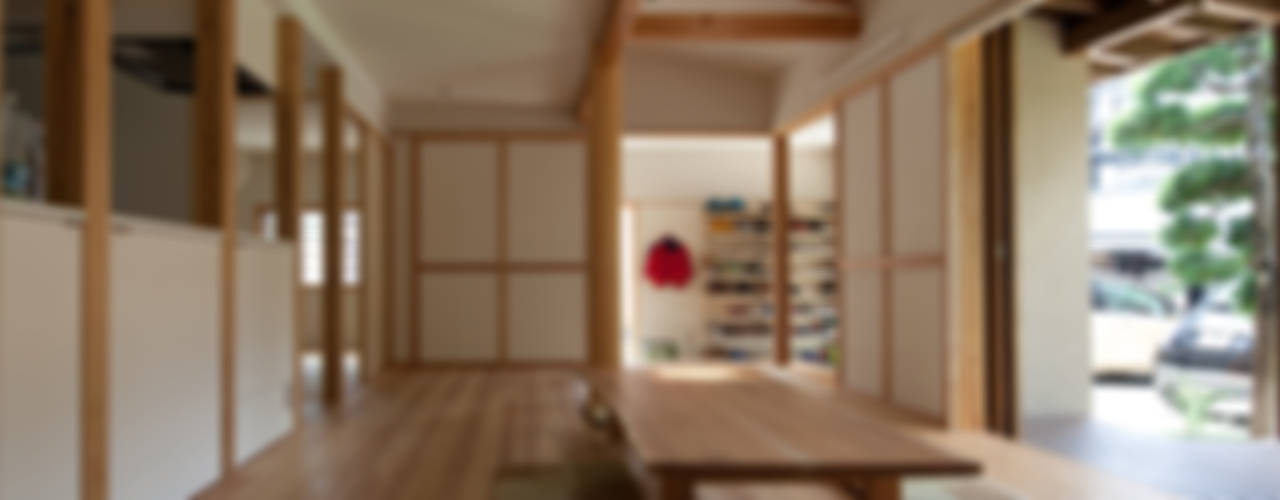 和の中心の家, 田中ナオミアトリエ 田中ナオミアトリエ オリジナルデザインの リビング