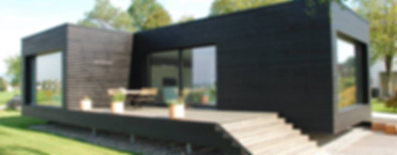オーストリアのお洒落でモダンなプレハブ住宅 Homify Homify オーストリアのお洒落でモダンなプレハブ住宅 Homify Homify