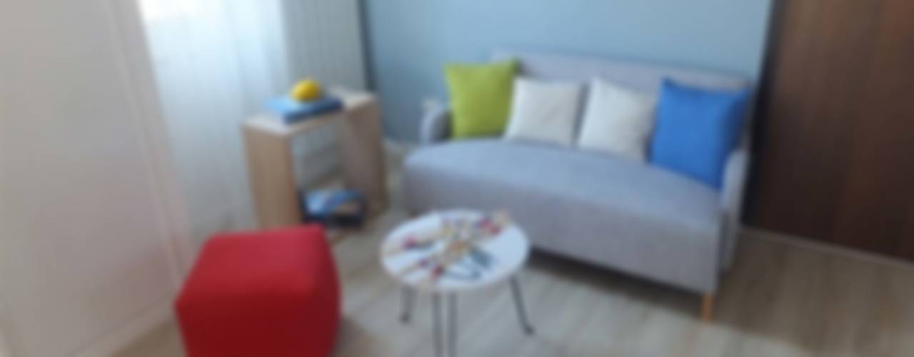 New look per un appartamento di 70 mq a Terni, EFFEtto Home Staging EFFEtto Home Staging Вітальня