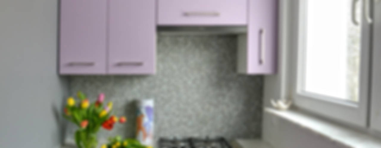 Kuchnia - Wrzos, DoMilimetra DoMilimetra Modern Kitchen Purple/Violet